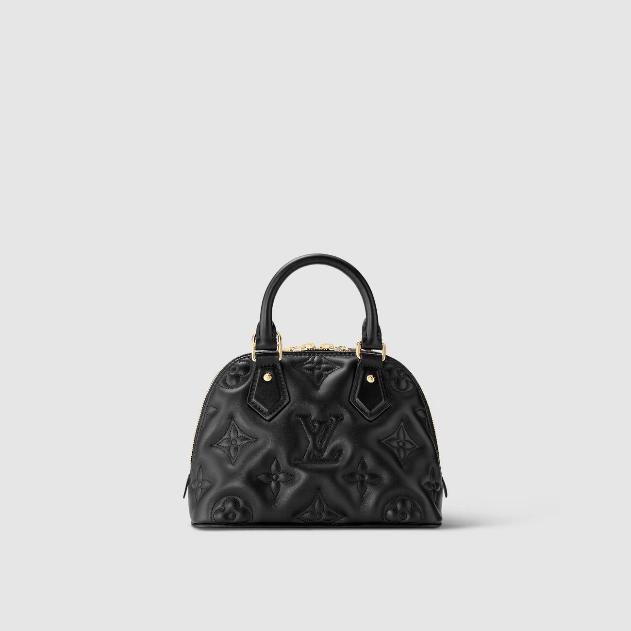 Túi Louis Vuitton Alma BB Da Bubblegram Nữ Đen